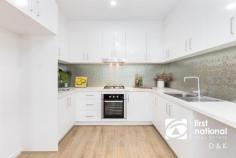 1/19 Norwood Street Albion VIC 3020 This beautiful and stylish townhouse has been designed maximizing light and space, epitomizing modern living. Nestled at the front of a brand new complex with only 3 in a block, it is a peaceful and private place to come home to. Spacious kitchen with stone benchtop adjoining living and separate dining. Three bedrooms with built in robes are serviced with spacious central bathroom including bath and shower, plus 2 separate toilets. Featuring all the hallmarks of a quality investment such as ducted heating, evaporative cooling, roller blinds, water tank, low maintenance backyard, garage plus additional parking on separate driveway, this property offers exceptional value for money. D & K FN