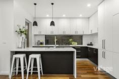 6A Suffolk Street Maidstone VIC 3012 $890,000 - $950,000 With incredible attention to detail, this architecturally brilliant, brand new, 4 bedroom residence has been meticulously crafted to present an impressive family-sized home with a low maintenance al fresco flow. Sparing no expense, this exclusive north-facing home combines striking visual impact with remarkable functionality. _vast open-plan kitchen / meals / living equipped with 40mm Calacatta Marble waterfall benches and premium appliances (including Bosch oven / cooktop and Siemens integrated refrigerators) _flowing to a large north-facing deck and undercover paved entertaining area, via two sets of glass stacker doors, the home promises lavish al fresco living _the master bedroom is divine with a huge ensuite and walk-in-robes _themed to the kitchen, the ensuite, 2 central bathrooms and large laundry also feature Calacatta Marble bench tops _lock-up garage with direct internal access to the main home _substantial robes in two other bedrooms, plus enormous under-stair storage and large cupboards deliver wonderful storage options _gorgeous Spotted Gum flooring, bluestone front porch and Polytec Venette kitchen cabinetry highlight a commitment to quality throughout the home _ducted heating and evaporative cooling provide year-round comfort _walk to Barkly St shops and cafes _great local schools and parks, plus RecWest _plenty of public transport and easy city access transport and easy city access