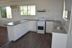 24 Bottletree Ave Blackwater QLD 4717 $165,000 Three bedroom highset home • Built in rumpus / utility room downstairs • Second downstairs bathroom • Single lock up car accommodation. • Covered pergola at back. • Single Carport to side & Garden shed. • Open plan Kitchen and Living area. • Fenced level allotment & Yard • Established gardens and Shrubs • Shower over bath / separate toilet. 24 Bottletree Avenue Blackwater Call now to inspect