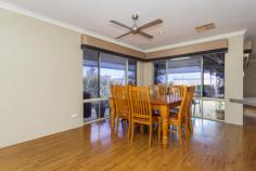 98 Carosa Rd Ashby WA 6065 $455,000 to $475,000 Just what a modern family needs 4 huge KING SIZED bedrooms with 3 of these with WIR's and the other with BIR's Plus a STUDY or 5th bedroom. With a HOME THEATRE room, a huge FAMILY and DINING rooms open plan to the commercial sized Kitchen one of the best designed and sized family homes to come onto the market. Internal store room, reversed cycle ducted air-conditioning. Double lock up garage, auto reticulation and a huge pitched PATIO for those family BBQ family gatherings, insulation and window tinting for those hot summer days. High position with VIEWS from the yard and PATIO to Joondalup. Don't miss seeing this one put it on your list price reduced! It should now fit into your budget and into your family lifestyle. Phone for a private viewing or call Graeme Thomson 0419 678 900.