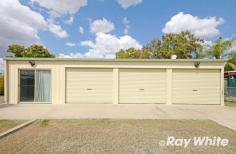 2 Manton Street Biloela QLD 4715 $179,000 Fully fenced, 870* square metre allotment with double gates to allow vehicle access to the rear yard and shed. Spacious kitchen and dining combo. Living room with timber floors and ceiling fan. 3 bedrooms all with ceiling fans. Built-in robes in the main. Separate downstairs laundry. Separate office or 4th bedroom. 3 x 3*metre lawn locker. 4 bay, 12* metre x 6* metre shed with 3 roller doors and sliding, glass door as well as personal access door. Quiet street within walking distance to sporting fields, swimming pool and schools.