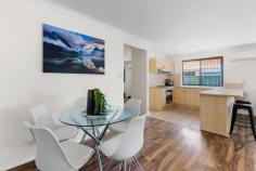 45 Timms Place Horsley NSW 2530 $550,000-$600,000 Refreshed three bedroom family home with plenty to offer. The main bedroom has an ensuite and walk in wardrobe, plus built in wardrobes in the other bedrooms. Other features include separate living/family room, kitchen with open plan dining and second living area, main bathroom, internal laundry and an entertainment area off the rear of the home. There is a double lock up garage with internal access and all this is located walking distance to local shops, public transport and local schools. FEATURES: Air Conditioning Built-In Wardrobes Close To Schools Close To Shops Close To Transport Garden.