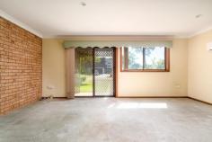 16/26 Willcox Avenue Singleton Heights NSW 2330 $215,000 - Terrific value in this 2 level townhouse in pretty garden setting - Sunlit open plan living with air-conditioning - Well equipped kitchen with breakfast bar, dishwasher and pantry - 2 bedrooms with built-in wardrobes, ceiling fans and main with air-conditioning - Upstairs bathroom with bath and separate shower - Additional 2nd toilet in downstairs powder room - Multiple storage cupboards - Single lock up garage with direct access to private courtyard - Conveniently located within walking distance to Singleton Heights shops, schools and amenities.