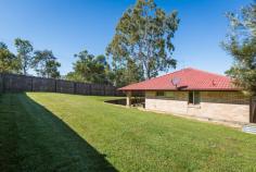 1 Serenity Street Brassall QLD 4305 $335,000 The house is just lovely and the yard, both front and back are low maintenance. Situated in a well-established 715m2 corner block in Brassall - perfect for any family. Features includes: Good sized bedrooms all with built-in wardrobes Main bedroom with ensuite and walk-in robe Modern kitchen including stainless steel appliances, the kitchen opens out to the dining and lounge room Tiled open plan lounge/dining and kitchen area Reverse cycle air-conditioning to the living area Separate toilet from the main bathroom Fitted window coverings throughout Double lock up remote garage with internal access Outdoor covered entertaining area 5,000L water tank Fully fenced yard.