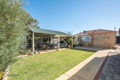 30 Geneff Street Innaloo WA 6018 $785,000 Offering a life of ultimate convenience this solid brick and tile home on a level 733m2 (approx.) block is perfectly positioned on a quiet, tree-lined street. With its prime central location you are situated only moments away from a host of desirable places including local parks, public transport, Westfield Innaloo, cinemas, restaurants, health and fitness facilities, excellent schools and easy access to Mitchell Freeway. With a true cosmopolitan lifestyle beckoning the minute you walk out the door you will be spoilt for choice, yet when at home enjoying your own private sanctuary. Upon entry you are greeted by the cosy living area with leafy outlook onto the front gardens. Walk through to the open plan dining and kitchen featuring high ceilings, white cabinetry and wooden benchtop. The additional room to the rear of the home is the perfect second lounge area or play room for the young ones. Large timber glass doors maximise the amount of light coming into the home and open onto a HUGE entertainment patio with enough space for dining setting, daybed, ping-pong table and more. With an Eastern orientation to the rear of the property and enough grass for a game of backyard cricket this area presents itself as the ideal space to share a drink with family and friends. Inside you will find appealing original features including jarrah floorboards and 4 bedrooms that are all serviced by the well-appointed bathroom. Completing the home is an internal laundry with separate water closet and secure single car garage with drive through parking to a rear workshop. Much of the hard work has been done to convert this into a super-comfortable family home and offers unparalleled opportunity to a savvy buyer. Move straight in and enjoy the home for years to come or demolish the existing dwelling and realise the value of multi-level dwelling apartments. With Innaloo about to be transformed into a revitalised and vibrant community hub this suburb will soon be the place that people want to live. Key Features: 733m2 level block with 19.5m frontage (approx.) Zoned for multi-level dwelling apartments 4 bedroom, 1 bathroom Two separate living areas Solid brick and tile home Huge rear entertainment patio with Eastern orientation and grassed yard Secure, single garage with drive through access to workshop.