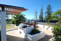 1023/2-14 The Esplanade Burleigh Heads QLD 4220 $1,195,000 This delightful apartment situated on the garden podium level, of one of Burleigh heads iconic buildings definitely has loads of the ‘Burleigh’ ambience. Situated in a premium location opposite beautiful patrolled sandy beaches, near the surf clubs and all the fabulous shops, cafes and restaurants in Burleigh heads village precinct. Enjoy easy living in this contemporary residence only, pet friendly apartment building. Featuring: Modern / functional kitchen with quality fixture and fittings with stone bench tops and marble splash backs. Uninterrupted panoramic views 3 bedrooms 2 bathrooms Powder room Plus media or (3rd bedroom) 2 undercover security car parks Lift up cupboards in laundry Instant boiling water (Zip) Filtered cold water Additional storage and drawer system in kitchen Remote electric blinds in living and second bedroom 3rd bedroom has pull out bed plus storage system and built in wardrobes Additional wardrobes fitted in master The largest outdoor entertainment area in the building Intercom Ducted air-conditioning Privacy of the first floor, but feels like ground floor Direct access to pool Entertainment area extents to a massive private garden Pet friendly 2 separate bbq areas Well equipped gym with sauna and steam room In ground-lap pool Very private and secluded setting. Only inspections will do justice to this apartment in the vibrant heart of Burleigh heads with just a stroll from all that this seaside village has to offer.