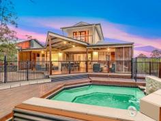 50 Oakview Circuit Brookwater QLD 4300 $824,000 This beautifully designed home spreading across three levels is located in one of Brookwater’s best streets, with the superb views of the 10th green of the Golf and Country Club, one of Australia’s finest golf courses. You can relax in prime positioning, whilst enjoying a glass of your desired beverage, on the top private balcony off the master bedroom. If you love to entertain, then this home is for you, the large kitchen and bifold windows opening out onto the grand stained timber deck which includes a serving bench, which is just the start of this great entertainer. The deck is so large, that you can set this up into 3 individual sitting areas. It is well covered and over looks a fantastic sized inground pool with a stunning water feature. The tiled living area hosts large full length bi-fold doors which creates this luxury open space that invites the outdoors in and allows for maximum flow and breeze. Once you walk through the double doors at the front you are greeted with an elegant wide walk through entry way and high ceilings, creating enough space between the living areas and the bedrooms which generates great air flow through the house out onto the back deck. Back to the kitchen, and there is an abundance of cupboard space including a large pantry, a breakfast bar and built in wine rack, the windows open out onto the deck which is perfect for serving and entertaining or simply keeping an eye on the kids in the pool whilst cooking dinner. There is a study/office space strategically placed under the stairs. The second bedroom opens out on the deck perfect for a guest bedroom which would have that retreat feel to it. Or you could also turn this bedroom into a media room. All bedrooms a generous size with build in cupboards and ceiling fans. The master is located on the top floor for ultimate privacy featuring a balcony directly looking onto the putting green of the 10th hole. The ensuite is well designed as a walk through ensuite to his and hers robes which includes a spot for handbags and shoes. This home has double remote lock up garage with extra storage or work shop area just through the glass sliding doors and out to the undercover carport which is great for the golf buggy or boat to fit. There is side access out to the back yard which will make moving in easy and not having to carry your furniture up the front stairs. The inground saltwater swimming pool also has a beautiful sun deck and with the privacy of not being seen by golfers and neighbours. You can easily add a heat pump to the swimming pool to ensure you can enjoy all year round. The home has just recently been painted and has new carpets installed to ensure it is move in ready for you to call home today. Who doesn’t want to move onto Queensland’s best rated public Golf and Country Club with many extra advantages living at Brookwater has to offer. From Tennis courts, a gym, Brookwater resident’s private events plus the welcoming neighbour to call home. You have access to a golf path just down the street to be able to take a stroll up to the Club house for a delicious meal or be a part of the club with a range of memberships to suit the whole family. You are only a short drive the Orion shopping centre, public transport, some of the best schools in the area, 35 minutes to Brisbane CBD or 22 minutes to Amberley R.A.A.F base. KEY FEATURES: Air Conditioning Alarm System Built in Robes Dishwasher Ensuite Floorboards Hot Water Electric Reverse Cycle Air Con Split System (Air Con) Study..