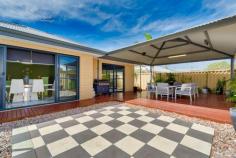 10 Leighton Gardens Tapping WA 6065 $500,000's Located in a highly sought-after street, opposite the beautiful Rosinski Park, buyers searching for a stunning property that ticks every box will be impressed. Features and benefits include: * Double door entrance * Entrance hall with feature recessed ceiling & picture recess * Home office / study / 5th bed with French doors * Sunken Home Theatre with French doors * Master bedroom suite with sliding door access to outside courtyard area, walk in robe, reverse cycle air conditioning, further second storage cupboard & ensuite featuring vanity, shower & WC * Huge open plan family, meals & games areas with reverse cycle air conditioning * Kitchen with walk in pantry, extra height bench tops, cold water plumbed fridge recess & stainless steel appliances including 900mm gas cook top, 900mm oven/grill with range hood & dishwasher * 3 further queen-sized bedrooms with mirrored door robes, ceiling fans & tinted windows * Family bathroom with bath, shower and vanity * 2nd WC * Well appointed Laundry with built in linen cupboard and bench space * Quality porcelain tiles throughout main living areas * 3kw solar panels and 5kw invertor * RHEEM gas hot water system * Amazing undercover, entertainment area * Sparkling infinity edge pool * Private, low maintenance decked garden * Extra height, double, remote garage * Gated, secure side access for boat / trailer / caravan / car * Large 608sqm block * Close by to shops, parks, schools, transport & all local amenities Viewing of this property is highly recommended & will not disappoint. For further information & to arrange your private viewing call Tapping’s most trusted agent today on 0416 482 670.