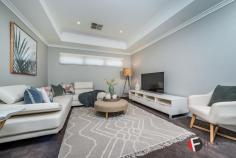 3 Malvern Rd Butler WA 6036 $519,000 - $539,000 This Home presents immaculately and has all the additional extras you expect from an ex display home offering the best of both worlds and in a great location close to local amenities schools and the beautiful Eden beach only a short stroll away, there's nothing for you to do but unpack,relax and enjoy, it truly has something for the whole family. Upon entry through a large feature glass front door you will be greeted by a impressive entrance hallway with 34c feature ceilings and modern coving. The master bedroom with its soaring high ceilings feels like a resort,from the spacious walk in robe to the expansive ensuite with double vanity and stone bench top to the large double shower and separate bath. Just off the hallway and through the double glass door is the theatre room,the perfect haven after a long week to relax and watch a movie with the whole family. The stylish and contemporary kitchen is the hub of this home with 20mm stone benchtop to the waterfall edge on the breakfast bar ,top quality appliances and large walk in pantry complement this expansive kitchen , the adjoining living and dining area opens out to the manicured garden and undercover al fresco ,making it perfect for entertaining. To the rear of the property is the well appointed 3 remaining bedrooms with stylish window treatments and double frosted sliding robes, you will also find the study area or activity area for the kids to hangout with friends. The main bathroom is complete with shower ,vanity and bath and there even a powder room for guests, you will also find the laundry room with ample storage ,long benchtop and floor to ceiling sliding linen robe. OTHER FEATURES Front entry porch with high ceiling to hallway 34c ceilings to Hallway and master bedroom Feature ceiling to theatre room with double glass doors Contemporary coving throughout Quality stainless steel appliances Large walk in pantry Soft close drawers 20mm stone bench tops to kitchen with waterfall edge to breakfast bar Quality blinds and voile Chrome downlights throughout Clipsal slimline light and power points throughout Daikin air conditioner zoned Alarm system Double remote garage Undercover alfresco Reticulated front and rear gardens and so much more !!!