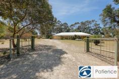 38 Heffron Way Gabbadah WA 6041 $459,000 - $479,000 Superb 4/Study x 2 Bathroom Home plus Large Shed, including double garage under the main roof, wide wrap around verandahs and a massive shed with toilet and shower all set an a 2.5 acre mostly cleared block with plenty of trees providing some fantastic shade including a West Australian Christmas Tree located at the front of the property and when in full bloom it looks stunning! Ideal Family home! Large shed approx. 14m x 9m with 9m x 6m Lean to attached to the front. Also has a shower, toilet and mezzanine storage space. Located in the Sovereign Hill Estate which is only half a km from the beautiful Guilderton turn off lets you enjoy all the spectacular Moore River Region and only being 25 minutes to Yanchep where you will find Woolworths and a few other speciality shops and 45 minutes to Joondalup with school bus services available. INTERNAL FEATURES - Security screens to all doors and windows keyed alike with security lighting as well - Entrance leads to a lovely foyer area - French doors lead into a separate enclosed Lounge or Theatre room - Master bedroom with doors that open to the verandah. His & Hers Walk in Robes, which leads to the Ensuite with a spacious Shower and separate toilet. - Spacious open plan Kitchen with plenty of bench space & cupboards & double fridge recess - Living & Meals area tiled also high ceilings and split system aircon - Bedrooms 2, 3 are spacious with built in robes. - Main bathroom spacious with Shower, Bath & Vanity - Laundry with 2 Linens ideal storage - 4 Bedroom/Study with tiled floors Ideal for a Home Office! - Solar Hot Water System with gas booster - 5 TV points throughout EXTERNAL FEATURES - Verandah to 3 sides of the home - Large enclosed Patio approx 9m x 6m makes for fantastic all year round entertaining - 2.5 Acre flat, level block being fully fenced and mostly cleared with mature trees - Double Garage with door leading to inside the house and also the Study/Office - A rainwater tank off the shed - Lawns and gardens watered by a bore - Large powered workshop approx. 14m x 9m with 2 roller doors, mezzanine level, power, water including shower (elec HWS) and toilet and wood burner. Approx 9m x 6m carport attached to the front of the shed - Ride on John Deere mower included in sale in as is condition The Seller is keen to sell, so call TODAY to view this home! Vern 0418 936 744.