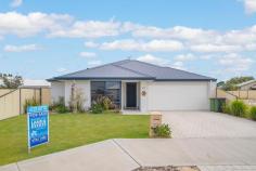 12 Bayou Court Geographe WA 6280 $489,000 Located in one of Central Busselton's premier development sites only approximately 750 meters from the beach, sporting fields and marine rescue facilities is the 2015 build Dale Alcock home with a north facing living area. Surrounded by quality in this quiet cul-de-sac, this fabulous home has it all. The spacious air conditioned open living with high ceilings, fantastic stone bench kitchen with cooktop, oven, dishwasher and scullery. There are 4 double bedrooms with a huge walk in robe to the master bedroom and double shower in the ensuite with a separate toilet. There is also an activity room and separate study. Relax in the alfresco or walk to the bowling club. Reside or invest! Other Features: - Skirting boards - 3 Reverse cycle air conditioners - Ceiling fans - Landscaped block - Great layout - Best value near town - Approximately 1500 meters to post office and shopping centres - Reticulated gardens - Double garage - Beautifully tiled open living - Modern kitchen..