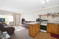 3/614 Hague Street Lavington NSW 2641 $142,500 This neat two-bedroom unit is perfect for someone looking to downsize or add to their investment portfolio. One of only five units in this well maintained complex and situated within close proximity to Lavington CBD, schools and parks this property features: - Two generous bedrooms both with built in robes - Lounge room with air conditioning and heating + separate dining area - Kitchen with electric cooking, exhaust fan, storage and tiled floor - Bathroom with single vanity, separate shower, exhaust fan and separate toilet - Separate laundry with access to private rear yard - Single carport & storage unit - Currently rented to great tenants at $180.00 per week - Council Rates $801.57 per annum + Water Rates $852.45 per annum + consumption