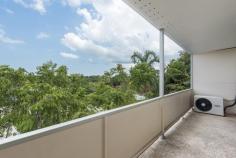 7/33 DUKE STREET STUART PARK NT 0820 $208,000 This top floor unit being at the rear of the complex is peaceful and captures the breezes. The tiled air conditioned open plan living/dining area opens onto the private balcony which takes in a leafy aspect with views over the neighbourhood. There is a neat and practical kitchen with ample cupboard and bench space and recently renovated bathroom. The two carpeted bedrooms have built in robes and split system air conditioners. Downstairs is undercover parking for one vehicle and the laundry. Located only minutes from the city.