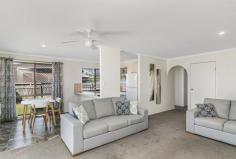 2/2 Sycamore Court Banora Point NSW 2486 $475,000 This single level two bedroom duplex is located in a quiet cul-de-sac in an elevated position in Banora Point. As the property is set at the rear of the block you have both privacy and the security of being away from the road. The spacious living and dining area at the front of the home face the east and are flooded with lovely morning sunlight. The two large bedrooms, bathroom and toilet are privately tucked towards the back of the property, away from the main living area. A recent revamp including painting and partial renovation of the bathroom and toilet means the property is extremely neat and tidy. You can simply move into this one and make it your own. Additional features include: * Ceiling fan in living room and master bedroom * Large BIR in both bedrooms * Large separate laundry with ample storage cupboards plus an additional linen cupboard * Automatic SLUG with internal access to house * Exclusive use fully fenced, large, flat yard with outdoor entertaining area * External blinds to bedrooms * Security screens throughout * Solar panels for electricity..