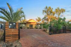 19 Snapper Loop Exmouth WA 6707 $799,000 • 5 x 3 home • Expansive wrap around verandah • Covered parking Welcome to 19 Snapper Loop! Enjoy the expansive indoor and outdoor living areas of this top quality 5 x 3 home. Walk through the front doors, into the foyer and gaze toward the winding staircase leading to a private king bedroom with en suite and built in robe. Past the staircase you will find the open plan lounge and dining area with solid jarrah flooring opening onto the covered outdoor verandah's which surround the home. The light filled kitchen boasts fantastic storage, modern finish and room for the whole family. Downstairs there are 4 bedrooms and two bathrooms in separate wings of the house and a separate laundry. All bedrooms have built in robes. The home is finished to a high standard with a ducted vacuum system, 15kw ducted air conditioning and solar hot water system and plenty of storage. There is a high clearance double carport to keep vehicles out of the sun and plenty of space to park vehicles and boats securely off the road. Enjoy the convenience of a garden shed to neatly house your gardening equipment. The home is also fully fenced. To view this beautiful family home phone exclusive listing agent Victoria Moore on 0447 480 264.