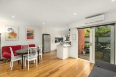 44 Cornish Lane Kensington VIC 3031 Nestled amongst the charming laneways of Kensington Banks with numerous parks just moments away, this stylish three-bedroom townhouse will surprise and delight with its space and options. Low-maintenance and ready to enjoy, the ground floor features a bright open-plan living hub with polished timber floors and a sleek, well-sized kitchen, complemented by a private full-width deck for relaxing at home or entertaining alfresco-style. ● Spacious north-facing townhouse ● Huge master bedroom with ensuite ● Courtyard deck and first-floor terrace ● Excellent position in a tranquil pocket The first floor comprises all three generous bedrooms, including the sweeping master with ensuite, a shared undercover terrace off the second and third and a central family bathroom with separate shower and bath. Other key features include a huge attic, full-size laundry and powder room, split system heating/cooling and automatic garage. Easy, stylish living close to Kensington/Sth Ken stations, Racecourse Road, Macaulay Road village shops and cafes, Flemington Racecourse and Maribyrnong River trails. The information about this property has been supplied to us by the property owner, while we have no cause to doubt its accuracy, we provide no guarantee. We cannot attest to the functionality of any fixtures, fittings or inclusions to the property. Land and apartment dimensions and floor/site plans are supplied by third parties. Typing mistakes, omissions, transposing can occur, we provide to assist but make no representation. Buyers must carry out their own due diligence..