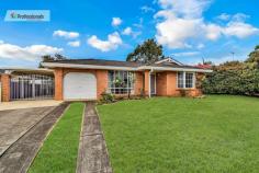5 Bellini Place St Clair NSW 2759 $749,990 Don't need a four bedroom home, but would like the space of one... Well here it is!! *3 Bedrooms, all with built ins *2 Bathrooms *Formal lounge room *Formal dining room *Open plan kitchen and family area *Internal laundry *Covered screen enclosure *Covered entertaining area *Single garage *Carport behind locked gates *Fully fenced yard All of this set on a 629sqm block in a lovely cul de sac in St Clair. Call Wayne to arrange an inspection 0412 462 672.