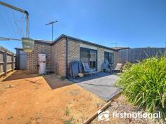  Unit 9/11 Hawk Ave Pakenham VIC 3810 $385,000 - $415,000 Located on the North side of Pakenham is this low maintenance property which offers an affordable and attractive opportunity for an investment, first home or scale-down opportunity. The home comprises of three generous sized bedrooms with built in robes, central main bathroom, open plan living zone with combined meals area and a well-appointed kitchen which features stainless-steel appliances, ample storage and convenient breakfast bar. Forward facing to the home is a formal living area. Outside welcomes a private paved courtyard which can be further enhanced with a pergola or simply enjoy as is. Additional benefits include ducted heating, split system air conditioning and remote double car garage with internal access. This home will not be around for long, so don’t miss out on the opportunity to make it yours! 