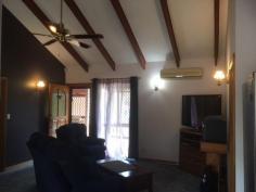 595 BROOKLANDS ROAD NANANGO QLD 4615 $335,000 Well presented property situated only 4 minutes from Nanango. Featuring cathedral ceilings with exposed timber beams, open plan kitchen with electric cook-top and oven with generous cupboard and bench space. There are 2 main bedrooms both with air conditioning and 1 has built in wardrobe. The 3rd bedroom is in a separate living quarters linked via a deck making it ideal dual living with air conditioned and loads of cupboards for storage. This property has full Security screens installed on all doors and windows, a wrap around veranda to compliment a deck area perfect for entertaining. 2 KW solar system with near new inverter, 6 x 6m shed perfect for a workshop with a 6 x 6 m carport and two 6 x 3m sheds to accommodate cars and caravan. Concrete under ground water tank that holds Approx 40,000 ltrs and a poly tank holding approx. 5,500 ltrs, enclosed vegetable garden, fully fenced 14 acres with dam.