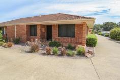 17/12-14 Hicks Street Esperance WA 6450 $180,000 This cosy Over 55's retirement unit is located in the popular Kooringa Village, a stones throw from medical facilities. The unit includes BIR's to the 2 bedrooms, reverse cycle airconditioning to dining/lounge, compact kitchen and private rear courtyard.