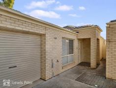 4/912 Marion Road Sturt SA 5047 $439,000 First National Lewis Prior takes pride in presenting this property to the market. Set privately and quietly at the rear of a group of 5 dwellings, this 3 bedroom homette has plenty to offer. Easy access from the service slip way takes the main road address out of the equation. Completely free standing, with no joint walls this perfectly maintained 14 year old property has modern clean lines throughout. Featuring updated window treatments, ducted reverse cycle air conditioning, stylish timber and laminate floors plus a recently refurbished kitchen. Great accommodation, two very generous bedrooms with built in robes and a third bedroom currently used as a second TV area. Convenience plus the full size bathroom is complete with a bathtub, shower, toilet and vanity plus the added advantage of a second toilet adjacent the roomy laundry. Sliding door access from the lounge and dine to the well-established and maintained paved rear living area. Great storage options with an enclosed utility area and an extended carport and verandah to accommodate two cars behind the lock up roller door. Top location, so close to Flinders University and Medical Centre and only minutes to Westfield Marion. A great package perfect to scale down in style, or a top first home in this affordable price range. Investors too will love the rental benefits in this high demand location. To ensure your ‘Peace of Mind’ we have enhanced our inspection procedures in line with Government Health recommendations, for the protection of our valued staff, purchasers, sellers and general public. We welcome your enquiry and encourage you to make a personal appointment to inspect this property at a time that suits you. Upon your request for an inspection, there will be a few questions asked and then an individual time will be arranged for your viewing. For more information on this property or to Find Out What Your Home Is Worth . . . FREE, please contact Greg Lewis 0419 810 180..