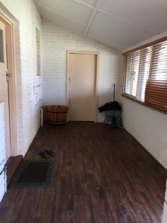 14 High St Goomalling WA 6460 $229,000 This stunning solid brick home is situated in the centre of town on a large 1457m2 corner block.. what a great location! Featuring 2 large spacious Bedrooms with BIR and ceiling fans plus a sleep out which you could make into a 3 bedroom or a second living area. Bathroom has a separate shower / vanity / bath. Lounge room is generous in space with entry from the entry way and then flows through to the dining room all living areas have beautiful, polished floorboards throughout. kitchen contains gas cooking facilities owner recently have installed a new gas hot water system and new evaporative air-conditioning large new shed /Workshop has no power however it does have a concrete floor and a garden shed for all your storage needs. This beautiful home is currently tented on a periodical lease so only minimal photos have been taken for personal reasons so please don't hesitate to have your own viewing as you will not be disappointed.