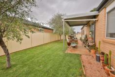 1 Immacolata Rise Red Cliffs VIC 3496 $260,000 - $286,000 This 3 bedroom home (including study alcove) is very well presented with quality fixtures & fittings. The bathroom is fully functional for a family with separate shower & bath, separate toilet and separate vanity alcove. Including double garage, built-in robes, split system air-conditioning, dishwasher & large backyard. Situated on a low maintenance allotment of 463m2 Walking distance to Red Cliffs township. Currently leased to excellent tenants at $260/week until August 2021. This is the perfect option for investors or home occupiers. You must pre-book to attend an inspection. Please contact the agent to arrange this..