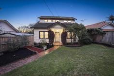 27 Myrtle Road Hampton VIC 3188 $2,400,000 - $2,500,000 First time offered in 50 years, this cherished c1905 4 bedroom + study 3 bathroom timber treasure has an abundance of possibilities, just doors to Thomas Street Reserve. Rich with wall and ceiling strapping, this heartwarming classic features 2 downstairs bedrooms, a music/study nook, a charming lounge with adjoining dining room, a family size eat-in kitchen overlooking the north facing family room, a neutral toned bathroom and laundry with 2nd bathroom facilities. Upstairs features 2 further bedrooms (BIRs), kid's retreat, a bright bathroom and a separate toilet. The glorious north facing rear garden features extensive decking including a covered alfresco, giving you inspiration to make it your own. An outstanding opportunity to renovate, build new or sub-divide (STCA), complete with security door entry, ducted heating, ceiling fans, external awnings, a shed and a tandem garage. Zoned for Sandringham Primary School, between the kinder and the fabulous park with its adventure playground, a delightful stroll to Hampton Street shops, cafes, train and beyond to the beach.