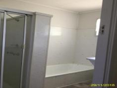12 Acacia Street Blackwater QLD 4717 $140,000 Presenting this Three bedroom highset home with large back yard to the sales market. - carpeted lounge with refrigerated box a/c & fan. - good kitchen with ample bench & cupboard space. - carpeted master bedroom with a/c & fan. - bathroom with tub & separate shower. - downstairs laundry with lock up storage space under house including parking. - double garden shed to back yard Call now to enquire.