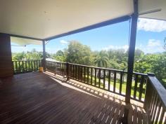 11 Dunkali Crescent Mission Beach QLD 4852 $425K This home up high features a large timber deck and lots of casement windows to promote natural light and good airflow to help create a cool relaxed living environment. Features include: Hardwood timber frame and polished timber floors Three bedrooms plus office (or small fourth bedroom) Built-in robes plus a walk in robe in the main bedroom Large "as new" main bathroom plus ensuite to main bedroom "As new" kitchen with ample cupboard space and great views; Leafy neighbourhood with a view of Dunk Island Combined open plan lounge /living /dining/ kitchen areas that open onto the east facing 8000 x 3000 timber deck Stainless steel fans throughout Downstairs is a laundry plus a handy storeroom and a huge "5th bedroom" or extra large storeroom/rumpus room 8000 x 4000 approx. area Car parking for two vehicles plus visitors parking bay Fully fenced with lush tropical shrubs and vegetation and full concrete driveway Light bright and breezy home Mission Beach is collectively made up of Bingil Bay, Mission Beach North, Wongaling and South Mission and has a glorious 14 km long clean sandy beach strewn with coconut palms. The home is literally a six minute stroll to the beach with a dozen lush tropical islands including Dunk and Bedarra only minutes offshore in Great Barrier Reef Marine Park waters. The Great Barrier Reef proper is only 45 minutes away. Mission Hills Estate is a modern neighbourhood with internal slow-moving residential traffic only. BOUND TO SELL QUICKLY! DONT MISS OUT!!