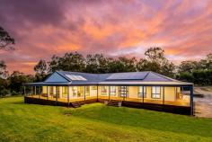 1 Highfield Way Branxton NSW 2335 $1,400,000 - 1,500,000 Nestled on an 8034sqm block sits this exquisite home in the ever-popular suburb of Branxton. Being only a short 20-minute drive to Maitland or Singleton and under an hour to Newcastle, you are tucked away in a peaceful location while close to significant suburbs. Branxton sits in the heart of the wineries and restaurants of the Hunter Valley. Designed to impress the fussiest of buyers, with loads of natural lighting, LED lights, striking timber floors, high ceilings, and a wrap around verandah, what else could you want? A spacious open plan main living room, kitchen and dining area combine to create a well-functioning communal living space for the whole family to enjoy. The heavy traffic areas are designed with a combination of lovely timber floorboards and tiles to provide good looks and practicality. Multiple living areas are on offer, allowing room for the growing family Modern gourmet kitchen, fitted with stone benchtops, ample storage, downlights, extra large pantry and an island bench. All four bedrooms are well appointed and feature an oversized master suite that includes a great size walk in wardrobe and full sized ensuite, shower and bath; and is perfectly positioned within the home, making it ideal for anyone doing shift work!. Additional bedrooms come with built in robes. Outside there is PLENTY of playroom for the kids and pets. Whether it be a cricket match or kicking the footy around, there is ample grass to play on with storage for a ride on mower and your garden tools. A separate spacious studio is an excellent addition for extended family and friends or ideal for the kids if they want their own space. The options are endless. Additional features: Multiple split systems and the option for ducted air conditioning for that all-around comfort; two large sheds 9.5 x 15m, and an additional 18 x 7.5m, giving you ample storage space and plenty of room to park the trailer, car or boat, 7.5 KW Solar System, swim spa and laundry with internal access
