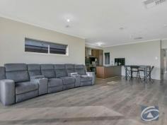 2 Willet Close Evanston South SA 5116 Welcome to 2 Willet Close, Evanston South. Set back on a convenient 375sqm allotment approximately, this 2018 built designer home is the perfect opportunity to secure your very own home in the heart of the beautiful Aspire Estate located within walking distance to Trinity College, local parks and within minutes of the main street of Gawler. Large open planned living spaces, spacious bedrooms and two well designed wet rooms, this property is the pinnacle of convenience with the added plus of its low maintenance yard and a great choice of interior selections. The home includes: - Large master bedroom with automatic roller shutters, spacious ensuite and walk-in robe - Front lounge room off the entrance hallway is the perfect secluded area to escape of an evening - The open planned kitchen, meals and living area is large and is flooded with natural light from the surrounding windows - The kitchen with breakfast bar, stainless steel appliances and dark wood additions includes plenty of cupboard and bench space - The remaining bedrooms all include built-in robes and are conveniently located around the home - A three-way main bathroom with the convince of separate toilet also includes a spa bath – the perfect addition to the perfect home - Outside, the low maintenance yard with artificial turf really does complete this great family home