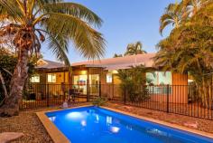 13A Fong Way Cable Beach WA 6726 $469,000 Spread over a large corner block in a desirable Old Cable Beach location, you'll find a charming 3 bed, 2 bath home you're sure to fall in love with. Ideal for downsizers, those searching for modern, low-maintenance beachside living, or investors with an eye for opportunity, this home has everything you're looking for when it comes to location, lifestyle and liveability. From the front, the home has added peace and privacy thanks to the wall of mature tropical gardens and towering palms. The single carport has room for one large vehicle with additional driveway parking available and a separate lockup storeroom for all your tools and toys. Light and bright, the spacious tiled interior boasts neutral colours throughout with feature raked ceilings adding to the spaciousness, while the louvre windows and double glass sliding doors let plenty of natural light stream through. Spacious open-plan living and dining areas flow into the large corner kitchen boasting built-in corner pantry, tiled splashbacks, an abundance of cupboard space and breakfast bar. Other key features include the large main bathroom, separate laundry with built-in linen cupboard, ceiling fans, air-conditioning, security screens and more. The separate bedroom zone is perfect for the kids with two large bedrooms, both with built-in robes and air-con around a big main bathroom. Parents will love the peace and privacy of the spacious front Master bedroom, complete with walk-in robe, private ensuite and sliding door verandah access. Designed to maximise Broome's outdoor lifestyle, double glass sliding doors open from the living and dining areas onto entertaining spaces both front and back, with the perfect amount of breeze flowing through. The front entertaining deck is perfect for sitting back with a cuppa and gazing out over the garden, while the rear paved entertaining area is the ideal party space overlooking the stunning new swimming pool with mature tropical garden surrounds. Located just a short drive from Cable Beach and close to parks, local primary schools, shops and bike paths, everything you need is right on your doorstep.