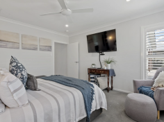 12 Annas Place Warwick Qld 4370 $980,000 This stunning Coastal Hamptons home was built in 2020 by Todd Jeffries. It is absolutely immaculate in condition and the attention to detail everywhere you look is so impressive. Sitting on a comfortable 1136 sqm allotment in an elevated position at the end of a quiet cul-de-sac. This property is nice and handy to town and many other facilities. It is in a great neighbourhood surrounded by other new, quality homes. The features here are far too numerous to mention however let me highlight a few: Beautiful, wide entry with built in bookshelves Four generous built in bedrooms with ceiling fans Stunning ensuite - twin basins, stone top, large shower & skylight Excellent walk in robe with his and hers areas - loads of storage Expansive, bright & airy open plan living area with raked ceilings Electric blinds to indoor & outdoor living areas + plantation shutters Built in bar, tv unit/storage & study nook Stunning kitchen with soft close drawers, feature lights & stone benches Miele dishwasher & electric appliances Generous walk in pantry with solar skylight Reverse cycle ducted air-conditioning Powder room/3rd toilet Lovely main bathroom with bath & shower niches Heated inground magnesium pool with fountain Lovely fire pit area + pool deck Tiled outdoor area (private) with built in bbq Generous laundry with 2 x built in hampers 8 kw solar Established, low maintenance gardens with edging Oversized double garage with epoxy floor + built ins x 2 Rainwater tank (plumbed to all toilets) Front deck Exposed aggregate driveways 9 x 3.5 m lined shed with power & remote door Skillion for caravan/motorhome I cannot stress to you how well this home and its surroundings have been finished. Nothing but the best quality has been used from start to finish. It's not often you have the opportunity to purchase such a modern home of this quality that literally has everything you could possibly want so be super quick to secure!
