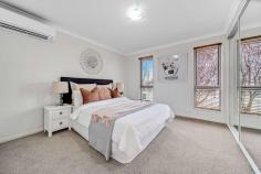 21 John James Loop Macgregor ACT 2615 A peaceful, yet convenient location walking distance to Macgregor Primary school, and close to Kippax Fair Shopping precinct, this sunny 3 bedroom home is ideal for anyone craving the suburban lifestyle while still close to nature. With over 5 playgrounds in close walking distance and easy access to the walking tracks along Ginninderra Creek this home would suit a young family or downsizers alike. A space efficient floor plan includes an open plan kitchen living area opening out to the private back yard - ideal for relaxed outdoor entertaining. The bedrooms are well spaced with the master bedroom boasting a double built in robe and air conditioning. Neutral décor throughout will compliment a wide variety of furniture styles and the home boasts brand new carpet in bedrooms and living areas. A garage with internal access completes this attractive offering which is sure to impress both investors and young families wishing to own their own home. Features Open plan kitchen Bedrooms with built-in robes Air conditioning in living room and master bedroom Separate toilet New carpet Low maintenance garden Flat block Garage with internal access Close to Macgregor Primary School Walking distance to playgrounds EER 6.0 Stars Block size 300m2 Living area 107.65m2 Garage area 21.09m2