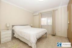 620/55 Belgrade Road Wanneroo WA 6065 Priced to sell! This two bedroom villa is situated in the fabulous Belgrade village. Surrounded by beautiful gardens and manicured lawns. In one of the best locations on the outskirts of the village with lots of parking and close to a bus stop with a Deli across the road. So safe and secure! There are many facilities within the village, such as a library, craft centre, and bowling green. The Community centre has a spacious bar and lounge area with a pool table and outdoor BBQ. The centre also caters for day trips and group holidays. View today! Features: * Master bedroom with a wall of robes and a split system * Second bedroom with double mirrored robes * Bathroom with large shower and basin - also includes the laundry with a washing machine and dryer. * Separate toilet * Spacious lounge/dining with a split system and patio doors that lead to an enclosed patio * Modern Kitchen with pantry * Storage in the hallway * Shared access to outside lockup storage unit * Solar hot water system * Security screens to windows * Parking bay to front of the villa * Vacant possession * Strata fees are around $85 a week Great Value!