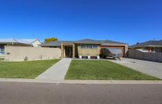 8 Woody Avenue Castletown WA 6450 $575,000 Distinctively designed for today’s buyers this exciting 4 bedroom, 2 bathroom plan includes large open living which incorporates formal lounge opening out to private courtyard, striking white kitchen with red highlights, dining plus family area. Rev cycle aircon, tile fire, gable roof patio and double garage with access to rear 6m x 6m shed/workshop. Public open space over the road.