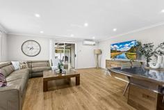 2/112 Lake Avenue Cringila NSW 2502 $679,000 Discover the joys of low-maintenance living with this thoughtfully designed home, which offers a sleek and modern aesthetic you'll surely cherish for years to come. With floorboards throughout, this four-bedroom residence delivers an uplifting sense of light and privacy coupled with spacious proportions that even the most discerning buyer will appreciate. An inviting open plan creates a harmonious relationship between indoor and outdoor living thanks to an alfresco balcony with a delightful leafy outlook and an undercover front porch that'll make a positive first impression. It's conveniently move-in-ready, so the only thing left to decide is how you'd best like to furnish your new home. Features - Living area complemented by alfresco access, A/C - Sleek kitchen with gas cooktop and ample storage - Built in wardrobes in three bedrooms - Under-house storage, level outdoor area - Close to everyday conveniences including parks and public transportation