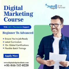  Best digital marketing course in Noida , join us at the Digital Edge Institute. You will be prepared for success in the dynamic digital world with our expert-led program. Enroll right away to begin your path to a successful career in digital marketing.  