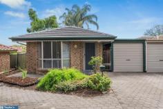 Unit 2/118 McIntyre Rd Gulfview Heights SA 5096 $399,000 - $419,000 Introducing first home buyers, small families, investors and downsizers to a perfect piece of affordable real estate, this spacious two-bedroom homette has been freshly repainted and laid with stylish new carpets. The handy-to-everything location is made even better by the set-back position on a no-through service road, with plenty of greenery providing leafy privacy. But if your wish-list includes walking distance to local shops, eateries, medical care, bus stops and supermarkets, this home delivers. The generous floorplan flows from a gorgeous bay-windowed lounge and a substantial eat-in kitchen to two dreamy bedrooms, a tidy bathroom and a separate laundry before spilling outdoors to a lovely secluded yard with a tropical vibe and shade cloth pergola. Highlights include: - Built in 1990 (approx.) with recent updates - Roller door carport under the main roof - Only three homes in the group - Undercover entry to the home from the carport - Master bedroom features a modern built-in robe and ceiling fan - Second bedroom has a peaceful garden outlook - Spacious kitchen and dining area with pantry storage - Spick and span bathroom: bath, shower, separate toilet - Large shade-cloth pergola for relaxed outdoor living - Spacious paved backyard with a tropical vibe - Handy garden storage shed - Walk to bus stops, eateries, supermarket, medical facilities - Zoned Para Hills High School (1.9km) Nearby unzoned local schools include Para Hills West, Keller Road and Gulfview Heights primary schools all within 1.6km approx. so young families along with singles and couples can see a rosy future in an exciting new home.