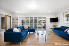 11 Chestnut Avenue Armidale NSW 2350 $800,000 - $880,000 Welcome to 11 Chestnut Avenue, a magnificent family residence nestled on the sought-after North Hill of Armidale. Boasting an expansive 1,081 square meters of land, this generously proportioned five-bedroom home offers an ideal blend of space, comfort, and modern living. As you step inside, you’ll discover a spacious interior featuring five well-appointed bedrooms and three bathrooms, ensuring ample accommodation for the entire family. The residence offers versatility with two distinct living areas, including a cozy carpeted media room for relaxed entertainment. The heart of the home lies in the open-plan kitchen, showcasing a stylish breakfast bar, island bench, and abundant cupboard space – perfect for culinary enthusiasts. Adorned with crisp white cabinetry, the kitchen seamlessly flows into an adjoining formal dining room with sliding doors that open to an outdoor veranda, creating a seamless indoor-outdoor living experience. Outdoor enthusiasts will be delighted by the extensive alfresco area, providing the ideal setting for summer dining and entertaining. The undercover veranda overlooks meticulously landscaped gardens and lawns, creating a private oasis for relaxation and enjoyment. Additional features elevate the property’s appeal, including a solar system for energy efficiency, a convenient double lock-up garage with internal access, and the comfort of plantation shutters and ceiling fans throughout. The bathrooms are enhanced with heated towel rails, adding a touch of luxury to everyday living. Situated in close proximity to local corner stores and both private and public schools, 11 Chestnut Avenue offers a lifestyle of convenience and comfort. Don’t miss the opportunity to make this exceptional property your family’s new home – where space, style, and thoughtful design converge to create a truly captivating living experience.