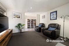 7 Killarney Court Wodonga VIC 3690 $735,000 Beautifully presented, modern, and quality built by Hallmark Builders, this 4-bedroom family home offers an abundance of quality appointments throughout. Positioned on a perfectly landscaped 657m² approximate block in a sought-after pocket of West Wodonga. This lovely family home offers a modern décor throughout, quality fixtures and fittings, and was built with functionality in mind, boasting three distinct living zones. The front of the property is home to the spacious master bedroom with walk in robe and ensuite, plus a large carpeted sitting area, the perfect space for parents to unwind. As you make your way through the home you are greeted by the large, beautifully appointed, and functional kitchen offering 600mm gas cooktop and dishwasher, pendant lighting, spacious pantry, as well as a stainless-steel canopy rangehood. Positioned adjacent is a second tiled living zone and separate meals / dining area. The rear of the home is host to another carpeted living zone, and the remaining 3 queen sized bedroom with built in robes, are all serviced by the modern and functional family bathroom with separate powder room. The generously sized laundry room offers plenty of bench space and a large walk-in linen closet offering great storage options. Other bonus features include ducted gas heating and evaporative cooling to keep you comfortable through the seasons, external awnings to the front of the home, Crimsafe security doors and tinted main windows. Outside entertaining will be a breeze under the large decked alfresco area, whilst the secure backyard offers established gardens, a lock up garden shed, and side access gates for easy access to the rear yard. Adjoining the home, the double lock up garage offers a rear roller door and easy internal access into the home. Positioned in a quiet court location offering a relaxed lifestyle but still within easy reach of all amenities. With everything that this lovely home offers, an inspection will surely impress!