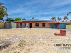 4 Strawberry Dr Seville Grove WA 6112 $400,000 The perfect family home or investment. Just look at this lovely 3 bedroom 1 bathroom plus 2 toilets home set in preferred Seville Grove location and set on a full sized 691 sqm block. The entry is via a full length shady verandah and the roomy floor plan offers a formal lounge (with bay window) and dining plus a family room inside the main home, while out back is a huge enclosed patio and adjoining open patio. Definitely a great space to entertain. Plenty of car cover too through the carport secured nicely behind the roller door. There is also a couple of options for workshop storage including a free standing shed plus excellent storerooms next to the carport. There is a bus stop right out front and main shopping, Bunnings and the Tonkin Highway are all very accessible. This home is neat and tidy and ready for you to move in.