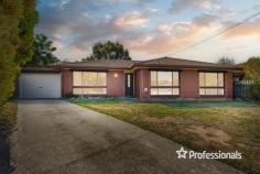3 Prunis Court Wodonga VIC 3690 This solid 3-bedroom brick and tile home is positioned on a secure 750m2 allotment in a quiet Court location, within proximity to Wodonga’s CBD, St Monica’s Primary School, Wodonga West Primary School, and sporting grounds. It would make a perfect first home or excellent addition to your investment portfolio, with an expected rental return of $450 to $460 per week. The home has also been freshly painted and is neat and tidy throughout, offering the ability to move straight in with no immediate work to do. The three bedrooms are carpeted with two of the bedrooms offering built in robes and ceiling fans, whilst the good sized loungeroom offers a gas wall furnace as well as ducted evaporative cooling throughout. The modern family bathroom features a shower over bath as well as a second toilet, a functional laundry with direct access outside, and the separate meals area adjoins the practical kitchen which has a stainless steel electric upright oven, rangehood and corner pantry. Entertaining will be a breeze with direct access off the meals area to the large 20x3m approx undercover entertaining area, with the secure carport adjoining the home offering good storage and a lockable roller door for peace of mind. The very private rear yard features established trees and room for the kids to play or the animals to roam. With plenty of scope to further improve or add your own special touches, your prompt inspection of 3 Prunis Court in Wodonga is recommended.