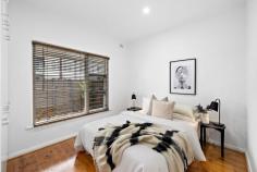Unit 1/322 Anzac Hwy Plympton SA 5038 $500,000-$550,000 Central to city and sea with shops, schools, The Highway Hotel and the bus and tram on your doorstep, this superbly upgraded unit is an absolute must-see for investors or first home buyers. Enjoying the front position within a small corner allotment group, neat timber slatted fences and gated entry add privacy to a secluded front courtyard and porch. Inside, polished timber floors line a contemporary open and airy living, dining and kitchen space, where stunning northerly-aspect glass block windows welcome natural light, and plenty of sleek gloss cabinetry and a mint glass splashback have elevated the cooking quarters, complete with a split system air conditioner for added comfort. Two bedrooms begin with an attractive master option with modern built-in robes and a courtyard outlook, both with easy access to a central bathroom – also having undergone some upgrades – with floating vanity, shower with feature wall and convenient hidden laundry. Outside, a substantial decked alfresco under the protection of a pergola will surprise with its size; the prime possie to entertain or unwind and soak in those stunning summer sunsets. More to mention: - Built-in robes to bedroom 2 - Carport - Large rear shed - Secure private front and rear courtyards