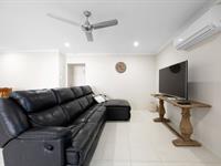 10 Glenoak Avenue RICHMOND QLD 4740 Located within the sought-after Richmond Hills Estate, 10 Glenoak Avenue presents a prestigious lifestyle opportunity for discerning families, professionals, and investors alike. Boasting 4 spacious bedrooms, 2 modern bathrooms and versatile media room, this property, masterfully constructed by Fergus Builders, offers a harmonious balance of luxury and functionality across its generous 760m2 landholding. As you step inside, the expansive open plan kitchen, dining, and living area sets the scene for comfortable living and effortless entertaining. The kitchen, a culinary haven, comes fully equipped to cater to the modern family with stone benchtops and quality appliances. The master suite serves as a private sanctuary, strategically positioned away from the other bedrooms, and features a large ensuite alongside a walk-in robe, promising a tranquil retreat after a long day. The property's additional 3 bedrooms are fitted with built-in robes, providing ample storage for all. Meanwhile, the dedicated media room ensures a cinematic experience without leaving the comfort of your home. To cater to the Queensland climate, the entire house is fully air-conditioned, ensuring year-round comfort. Outside, the oversized, tiled outdoor patio overlooks a vast, fully fenced backyard - perfect for children to play safely and for hosting gatherings under the sun with plenty of room for a pool! An impressive 7m x 7m shed with an additional 3m x 7m side awning, complete with a full concrete driveway and 2.9m side clearance, offers abundant storage and workspace space. Eco-conscious buyers will appreciate the installed 5kW solar system, reducing energy costs and environmental footprint. With its modern and stylish finishes, large shed with side access, and proximity to the Richmond Hills playground, pathways, nearby schools and shops, 10 Glenoak Avenue is more than a home - it's a lifestyle waiting to be cherished!