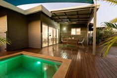 8/25 Yanban Street Cable Beach WA 6726 $589,000 Located in the sought-after Sun Dunes complex, just a short walk from the golden sands of Cable Beach, this beautiful 3 bed, 2 bath villa offers the low-maintenance lock & leave lifestyle you've been dreaming of. Part of a quiet, secluded complex, downsizing doesn't restrict you with space, with a large double carport PLUS a spacious storeroom with roller door access, Inside is a stunning mix of space and style with open-plan living and high-quality fixtures and fittings throughout. Light and bright, the open-plan living and dining areas flow into the modern kitchen with built-in pantry, plenty of bench and cupboard space, tiled splashbacks and floating island bench. Naturally flowing straight out to the rear, door window doors open onto an exceptional polished timber entertaining deck, ultra low-maintenance gardens and a pebble crate plunge pool. Boasting a flexible floorplan to suit many lifestyles, there's two minor bedrooms, plus an enormous Master suite with dual sinks in the ensuite, huge walk in robe and plenty of natural light. You won't be disappointed with a large separate laundry, modern main bathroom, air-conditioning, ceiling fans, and windows blinds. Located just a short walk through Minyirr Park onto the golden sands of Cable Beach, the prime location only adds to this property's glowing appeal.