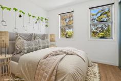 6/483 Crown Street Wollongong NSW 2500 $600,000 Generously proportioned yet low in maintenance, this two-bedroom townhouse offers all the space you crave on a manageable scale. From the moment you approach its striking facade, you'll be captivated by its perfect blend of style and functionality. Spanning two levels, this residence offers a generous sense of space, with sleek bamboo flooring throughout and thoughtfully crafted details in every corner. Both bedrooms feature built-in robes, while the modern gas-equipped kitchen boasts stunning stone bench tops and ample storage. A convenient study nook adds versatility, ideal for students or WFH professionals, while the sun-kissed balcony provides plenty of space for alfresco entertaining and a tranquil potted garden. two-bedrooms with BIRs, double-garage modern kitchen wiht stone bench tops a study nook for students, WFH professionals bamboo flooring, two levels, euro laundry sun-kissed balcony perfect for entertaining