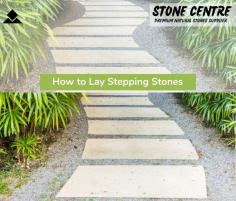 How to Lay Stepping Stones Stepping stones do more than just serve a practical purpose—they transform your garden or lawn into a visually captivating space. Whether you're creating a sleek, straight path or a charming, winding trail, laying stepping stones is an easy project you can complete in just one day.