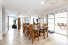 163 Waterside Drive Fletcher NSW 2287 $1,590,000-$1,700,000 A master residence of generous proportions throughout , well designed to suit the large north sloping 1721sqm block and take advantage of the natural bush outlook, summer breezes and winter sun. The street appeal is attractive and inviting with large feature front door and tastefully landscaped gardens, set amongst other high quality homes in a very respected, elevated location in Fletcher. Just 3 years old and family ready this property is all set to impress with the lifestyle on offer. The floorplan over 3 levels provides space for all occasions with several living areas, 4 spacious bedrooms, the master with heated floor ensuite and walk in robe, the main bathroom with heated floor is 3 way with large freestanding bath and a 3rd toilet on the lower level adds to the convenience. The kitchen has big gas cooker, butlers pantry and is open plan to the informal living area with large sliders to the supersized deck boasting drop down blinds, a relaxing spa, outdoor kitchen, loads of room for entertaining and adjoins the resort style pool with mineral water treatment and heat pump. Plantations shutters, ducted air, direct access to the double garage from entrance hall, loads of storage and combustion fire in the living provides many enjoyable aspects year round. Then venture further outside for more excitement, with decks on both rear levels taking full advantage of the peaceful bush views and enchanting birdlife, the backyard itself is expansive with terrace garden rooms, fire pit, vege patch, chicken coup, 3m x 3m garden shed and large greenspace and rear gate to miles of fire tail walking track. Solar power and 10,000 L water tank provides lean daily running costs and whilst in such a private and peaceful location enjoying walking distance to all the facilities of Fletcher shopping centres, parks and schools, just minutes from Freeway and Hunter Expressway with easy access to Newcastle, Central Coast and Sydney. The hard work is done here, just move in and enjoy.